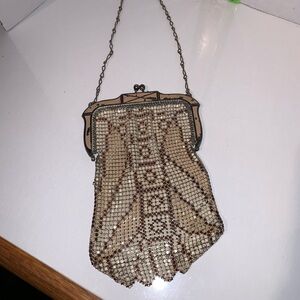 Whiting and Davis Vintage beaded satchel